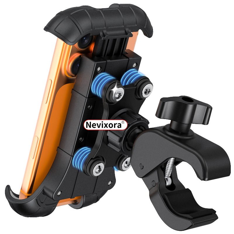 Commuter Bike Lock - Titreşim Önleyici Motosiklet Telefon Tutucu, Kamera